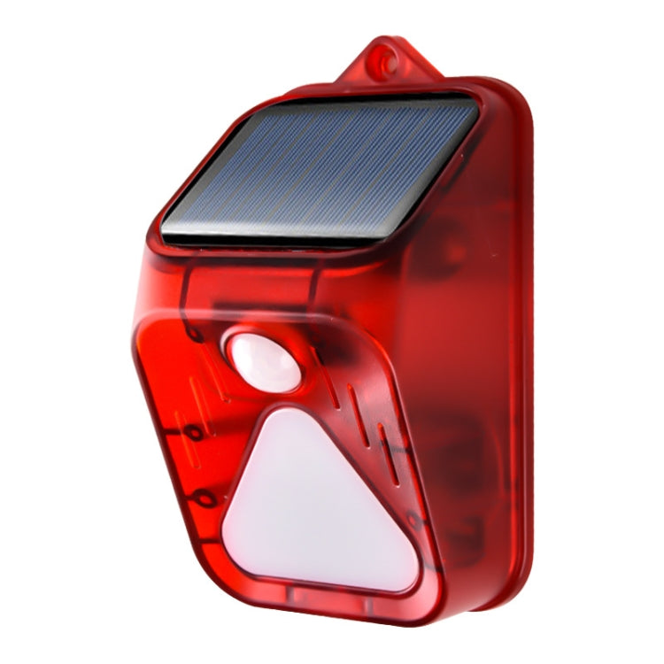 Solar Burglar Alarm Light Remote Control Human Body Induction Alarm (Red) - Solar Lights by buy2fix | Online Shopping UK | buy2fix