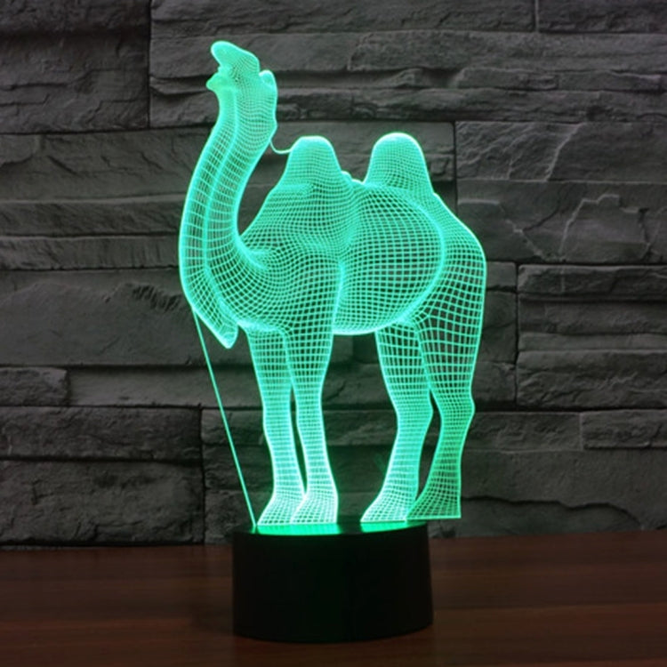 Camel Style 3D Touch Switch Control LED Light , 7 Color Discoloration Creative Visual Stereo Lamp Desk Lamp Night Light - Novelty Lighting by buy2fix | Online Shopping UK | buy2fix