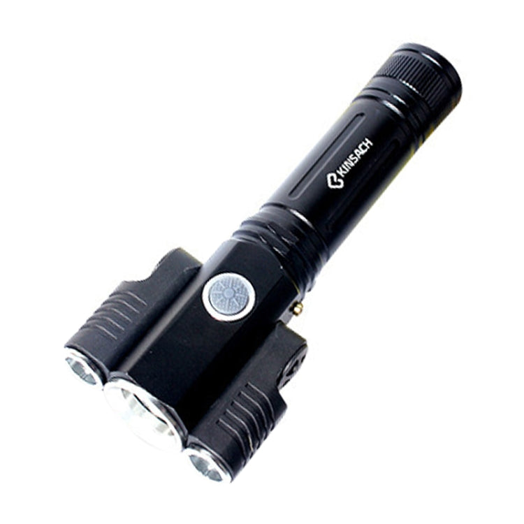 KS-739 USB Charging Waterproof T6+XPE Fixed Focus LED Flashlight with 4-Modes - LED Flashlight by buy2fix | Online Shopping UK | buy2fix