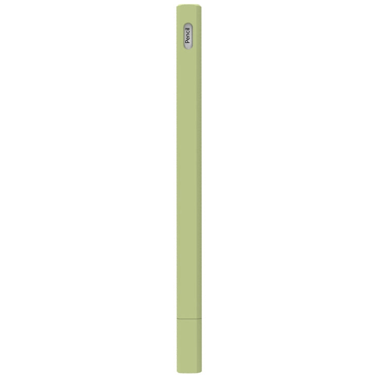 LOVE MEI For Apple Pencil 2 Triangle Shape Stylus Pen Silicone Protective Case Cover(Green) - Pencil Accessories by LOVE MEI | Online Shopping UK | buy2fix