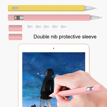 LOVE MEI For Apple Pencil 1 Triangle Shape Stylus Pen Silicone Protective Case Cover (Green) - Pencil Accessories by LOVE MEI | Online Shopping UK | buy2fix