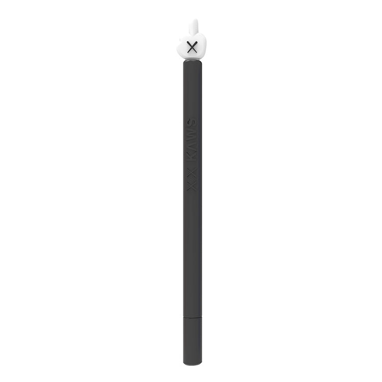 LOVE MEI For Apple Pencil 2 Middle Finger Shape Stylus Pen Silicone Protective Case Cover (Black) - Pencil Accessories by LOVE MEI | Online Shopping UK | buy2fix