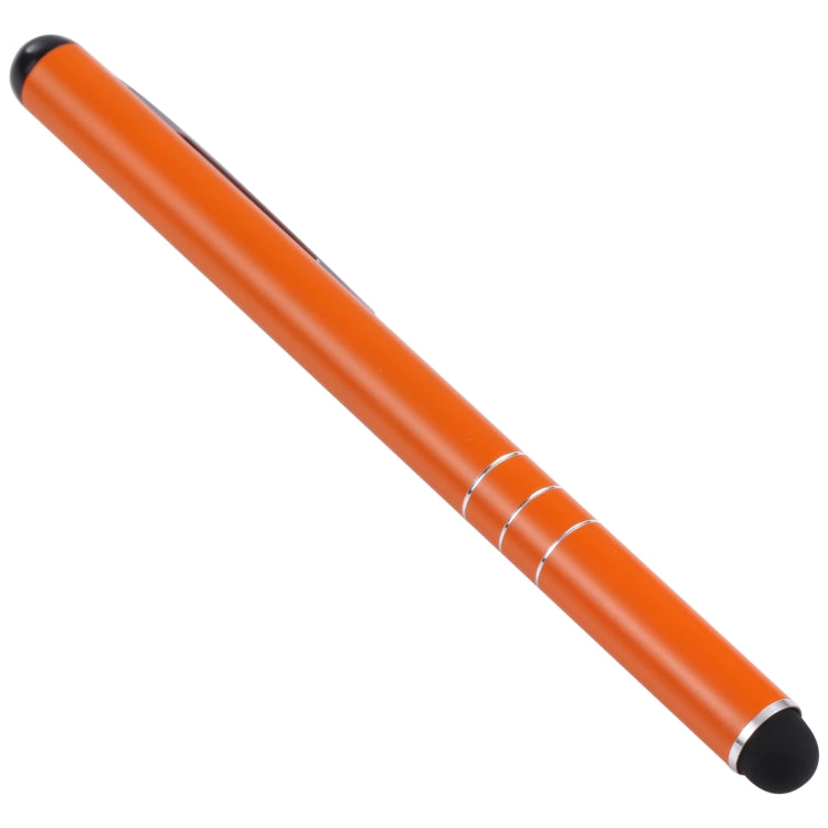 Universal Three Rings Mobile Phone Writing Pen (Orange) - Stylus Pen by buy2fix | Online Shopping UK | buy2fix