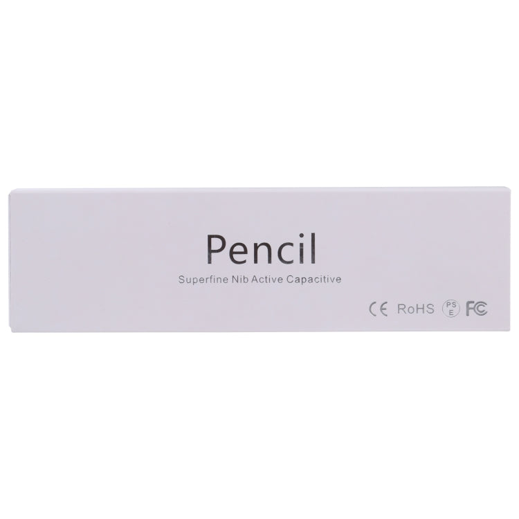 Pencil Universal Rechargeable Active Capacitive Stylus Pen with Magnetic Cap(White) - Stylus Pen by buy2fix | Online Shopping UK | buy2fix