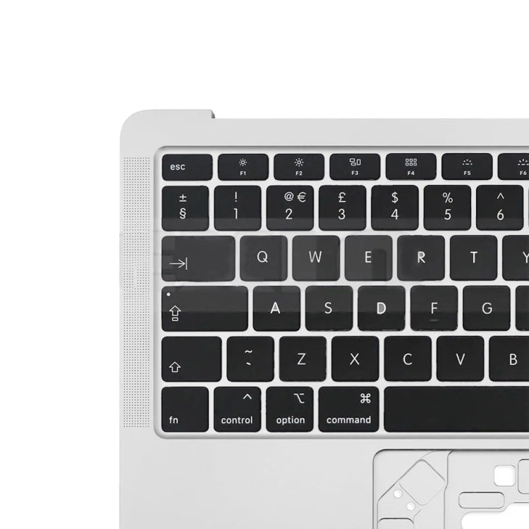 For Macbook Air 13 2020 M1 A2337 C-side Cover + UK Edition Key Board (Silver) - Bottom Cover by buy2fix | Online Shopping UK | buy2fix