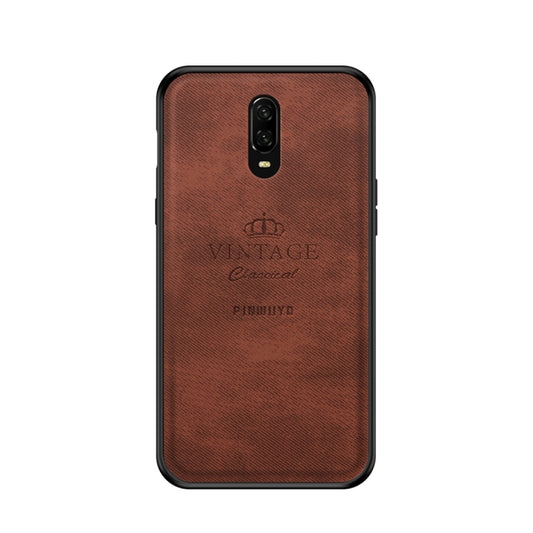 PINWUYO Shockproof Waterproof Full Coverage PC + TPU + Skin Protective Case for One Plus 6T (Brown) - More Brand by PINWUYO | Online Shopping UK | buy2fix