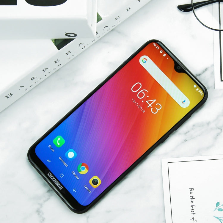 [HK Warehouse] DOOGEE Y8, 3GB+32GB, Dual Back Cameras, Face ID & DTouch Fingerprint,  6.1 inch Water-drop Screen Android 9.0 MTK6739 Quad Core up to 1.5GHz, Network: 4G,  OTA, Dual SIM(Midnight Black) - DOOGEE by DOOGEE | Online Shopping UK | buy2fix