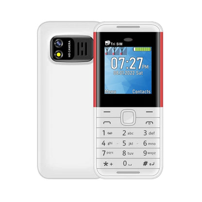 SERVO BM5310 Mini Mobile Phone, English Key, 1.33 inch, MTK6261D, 21 Keys, Support Bluetooth, FM, Magic Sound, Auto Call Record, GSM, Triple SIM (White) - SERVO by SERVO | Online Shopping UK | buy2fix