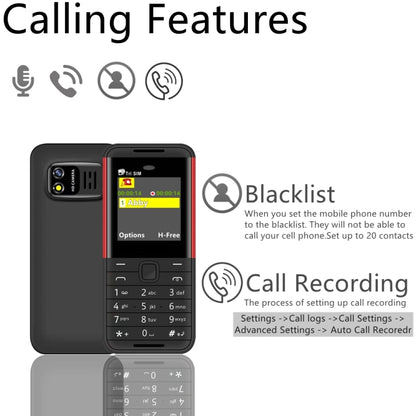 SERVO BM5310 Mini Mobile Phone, English Key, 1.33 inch, MTK6261D, 21 Keys, Support Bluetooth, FM, Magic Sound, Auto Call Record, GSM, Triple SIM (White) - SERVO by SERVO | Online Shopping UK | buy2fix