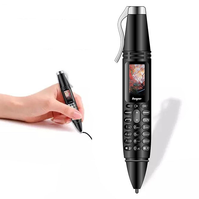 AK007 Mobile Phone, Multifunctional Remote Noise Reduction Back-clip Recording Pen with 0.96 inch Color Screen, Dual SIM Dual Standby, Support Bluetooth, GSM, LED Light, Handwriting (Silver) - Others by buy2fix | Online Shopping UK | buy2fix