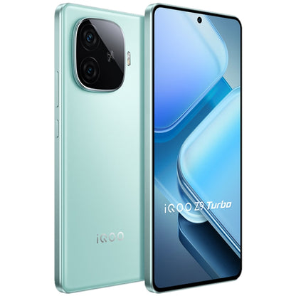 vivo iQOO Z9 Turbo, Dual Back Cameras, 16GB+512GB, Face ID Screen Fingerprint Identification, 6.78 inch Android 14.0 OriginOS 4 Snapdragon 8s Gen 3 Octa Core 3.0GHz, OTG, NFC, Network: 5G, Support Google Play (Mint Green) - vivo by vivo | Online Shopping UK | buy2fix