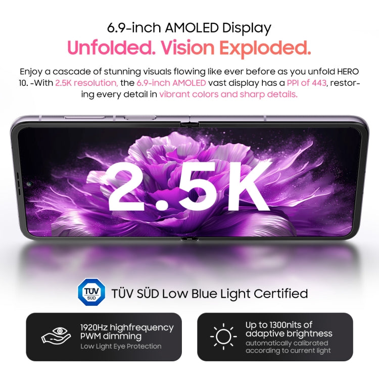 [HK Warehouse] Blackview HER0 10, 12GB+256GB, 6.9 inch Android 13 MTK6789 Helio G99 Octa Core, Network: 4G, NFC, OTG (Purple) - Blackview by Blackview | Online Shopping UK | buy2fix