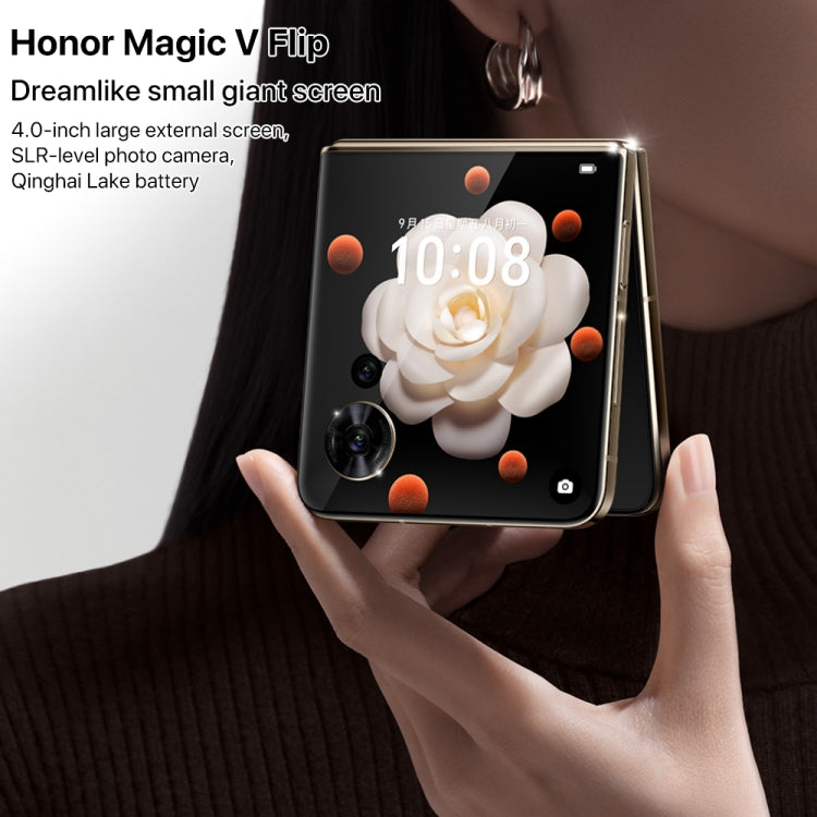 Honor Magic V Flip, 12GB+256GB, 6.8 inch + 4.0 inch Screen MagicOS 8.0 Snapdragon 8+ Gen 1 Octa Core, Network: 5G, NFC, OTG (Black) - Honor by Huawei | Online Shopping UK | buy2fix