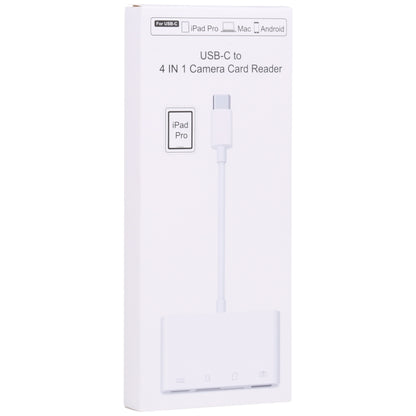 NK108LTC 4 in 1 USB-C Male to SD + TF + USB + Type-C Female Camera Reader - U Disk & Card Reader by buy2fix | Online Shopping UK | buy2fix