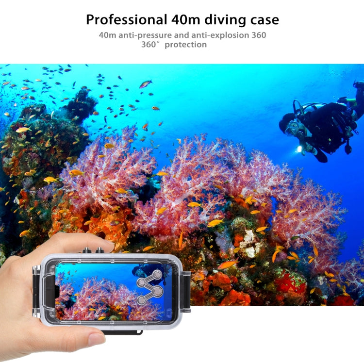 PULUZ PULUZ 40m/130ft Waterproof Diving Case for Huawei P20, Photo Video Taking Underwater Housing Cover(Black) - Huawei Cases by PULUZ | Online Shopping UK | buy2fix