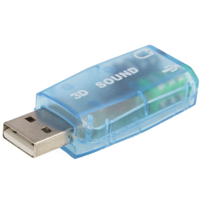 USB DSP 5.1 External Sound Card Adapter Mono Channel(Blue) - USB Sound by buy2fix | Online Shopping UK | buy2fix