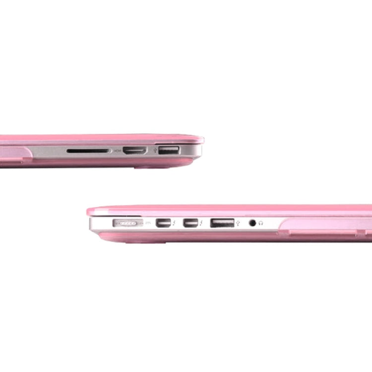 Hard Crystal Protective Case for Macbook Pro Retina 15.4 inch(Pink) - MacBook Pro Cases by buy2fix | Online Shopping UK | buy2fix