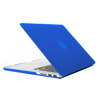 Frosted Hard Protective Case for Macbook Pro Retina 15.4 inch A1398 (Blue) - MacBook Pro Cases by buy2fix | Online Shopping UK | buy2fix