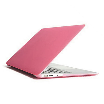 ENKAY for MacBook Air 11.6 inch (US Version) / A1370 / A1465 4 in 1 Frosted Hard Shell Plastic Protective Case with Screen Protector & Keyboard Guard & Anti-dust Plugs(Pink) - MacBook Air Cases by ENKAY | Online Shopping UK | buy2fix