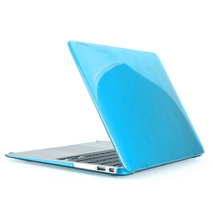 ENKAY for MacBook Air 13.3 inch (US Version) / A1369 / A1466 4 in 1 Crystal Hard Shell Plastic Protective Case with Screen Protector & Keyboard Guard & Anti-dust Plugs(Blue) - MacBook Air Cases by ENKAY | Online Shopping UK | buy2fix