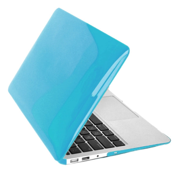 ENKAY for MacBook Air 13.3 inch (US Version) / A1369 / A1466 4 in 1 Crystal Hard Shell Plastic Protective Case with Screen Protector & Keyboard Guard & Anti-dust Plugs(Blue) - MacBook Air Cases by ENKAY | Online Shopping UK | buy2fix