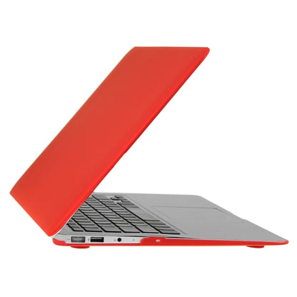 ENKAY for Macbook Air 11.6 inch (US Version) / A1370 / A1465 Hat-Prince 3 in 1 Frosted Hard Shell Plastic Protective Case with Keyboard Guard & Port Dust Plug(Red) - MacBook Air Cases by ENKAY | Online Shopping UK | buy2fix