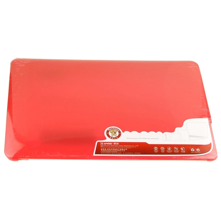 ENKAY for Macbook Air 11.6 inch (US Version) / A1370 / A1465 Hat-Prince 3 in 1 Frosted Hard Shell Plastic Protective Case with Keyboard Guard & Port Dust Plug(Red) - MacBook Air Cases by ENKAY | Online Shopping UK | buy2fix