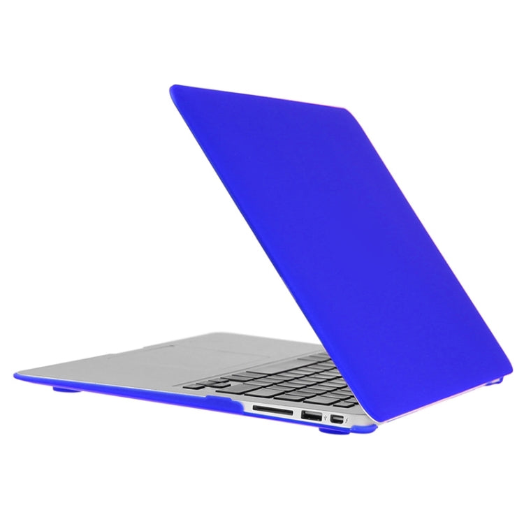 ENKAY for Macbook Air 13.3 inch (US Version) / A1369 / A1466 Hat-Prince 3 in 1 Frosted Hard Shell Plastic Protective Case with Keyboard Guard & Port Dust Plug(Dark Blue) - MacBook Air Cases by ENKAY | Online Shopping UK | buy2fix