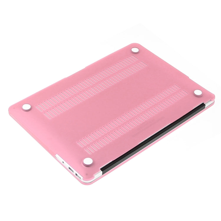 ENKAY for Macbook Air 13.3 inch (US Version) / A1369 / A1466 Hat-Prince 3 in 1 Frosted Hard Shell Plastic Protective Case with Keyboard Guard & Port Dust Plug(Pink) - MacBook Air Cases by ENKAY | Online Shopping UK | buy2fix