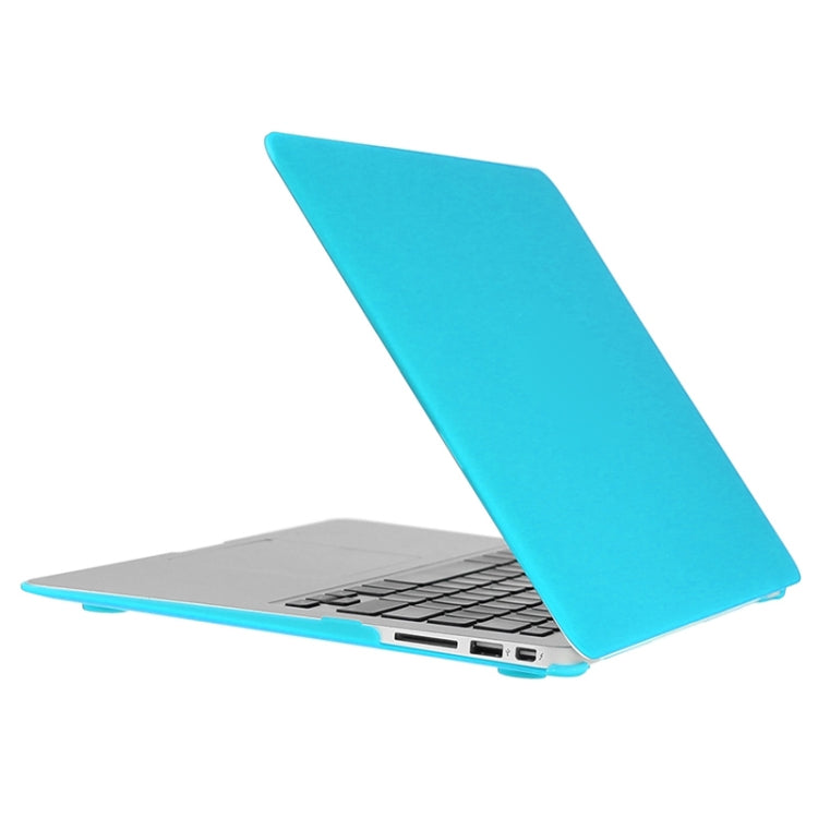 ENKAY for Macbook Air 13.3 inch (US Version) / A1369 / A1466 Hat-Prince 3 in 1 Frosted Hard Shell Plastic Protective Case with Keyboard Guard & Port Dust Plug(Blue) - MacBook Air Cases by ENKAY | Online Shopping UK | buy2fix