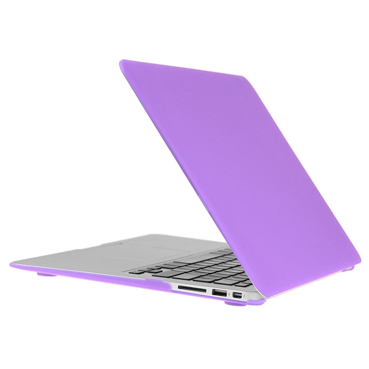 ENKAY for Macbook Air 13.3 inch (US Version) / A1369 / A1466 Hat-Prince 3 in 1 Frosted Hard Shell Plastic Protective Case with Keyboard Guard & Port Dust Plug(Purple) - MacBook Air Cases by ENKAY | Online Shopping UK | buy2fix