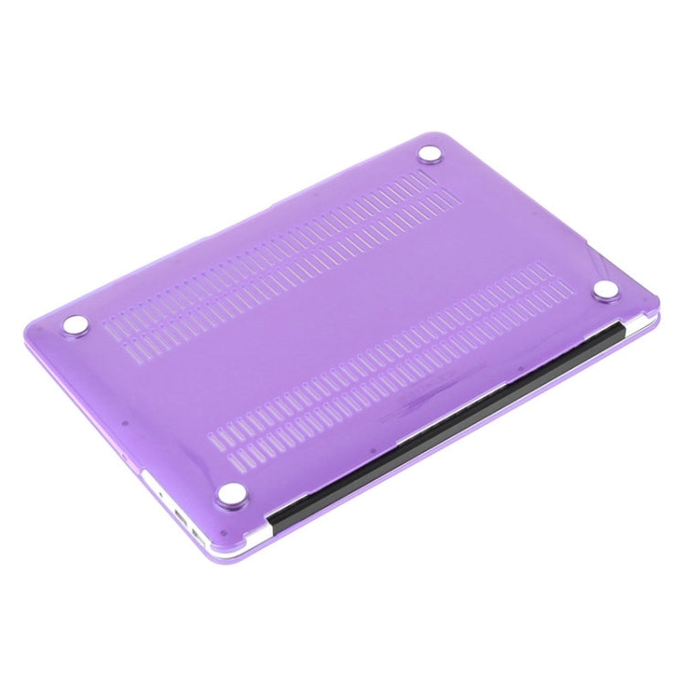 ENKAY for Macbook Air 13.3 inch (US Version) / A1369 / A1466 Hat-Prince 3 in 1 Crystal Hard Shell Plastic Protective Case with Keyboard Guard & Port Dust Plug(Purple) - MacBook Air Cases by ENKAY | Online Shopping UK | buy2fix