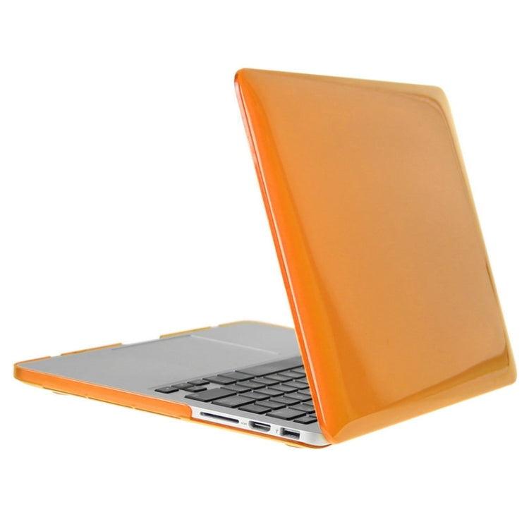 ENKAY for Macbook Pro Retina 13.3 inch (US Version) / A1425 / A1502 Hat-Prince 3 in 1 Crystal Hard Shell Plastic Protective Case with Keyboard Guard & Port Dust Plug(Orange) - MacBook Pro Cases by ENKAY | Online Shopping UK | buy2fix