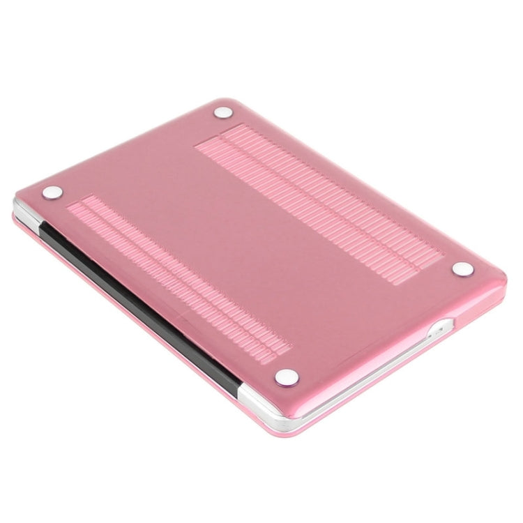 ENKAY for Macbook Pro 15.4 inch (US Version) / A1286 Hat-Prince 3 in 1 Crystal Hard Shell Plastic Protective Case with Keyboard Guard & Port Dust Plug(Pink) - MacBook Pro Cases by ENKAY | Online Shopping UK | buy2fix