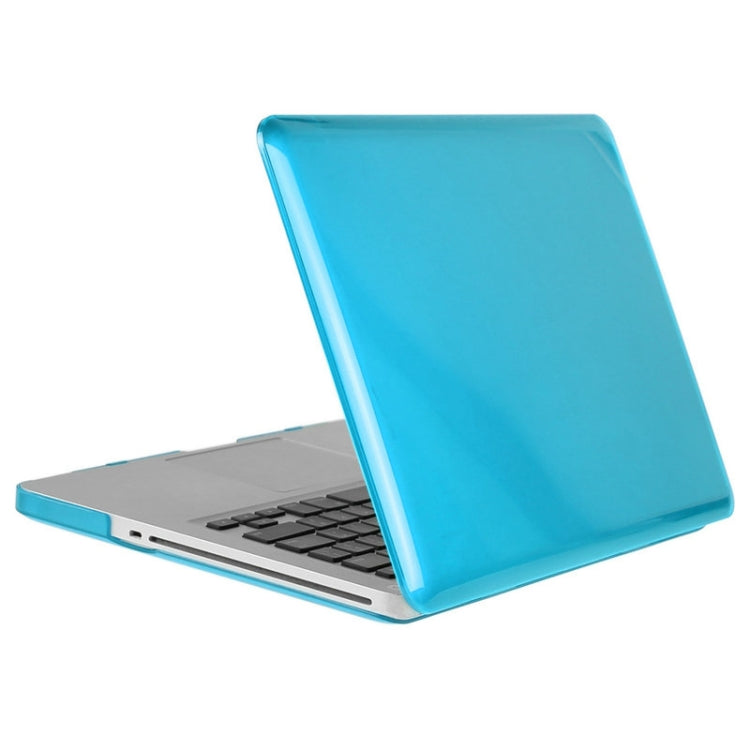 ENKAY for Macbook Pro 15.4 inch (US Version) / A1286 Hat-Prince 3 in 1 Crystal Hard Shell Plastic Protective Case with Keyboard Guard & Port Dust Plug(Blue) - MacBook Pro Cases by ENKAY | Online Shopping UK | buy2fix