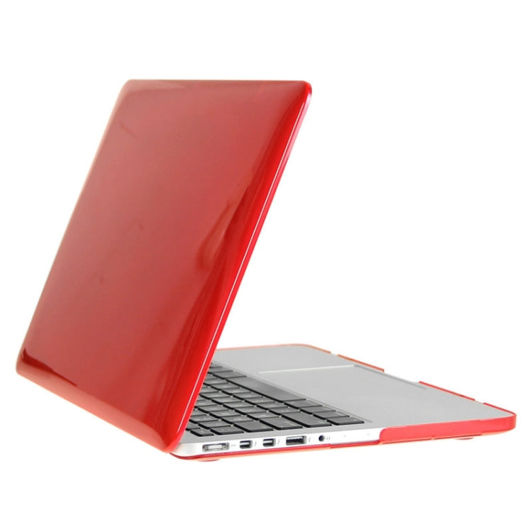 ENKAY for Macbook Pro Retina 15.4 inch (US Version) / A1398 Hat-Prince 3 in 1 Crystal Hard Shell Plastic Protective Case with Keyboard Guard & Port Dust Plug(Red) - MacBook Pro Cases by ENKAY | Online Shopping UK | buy2fix