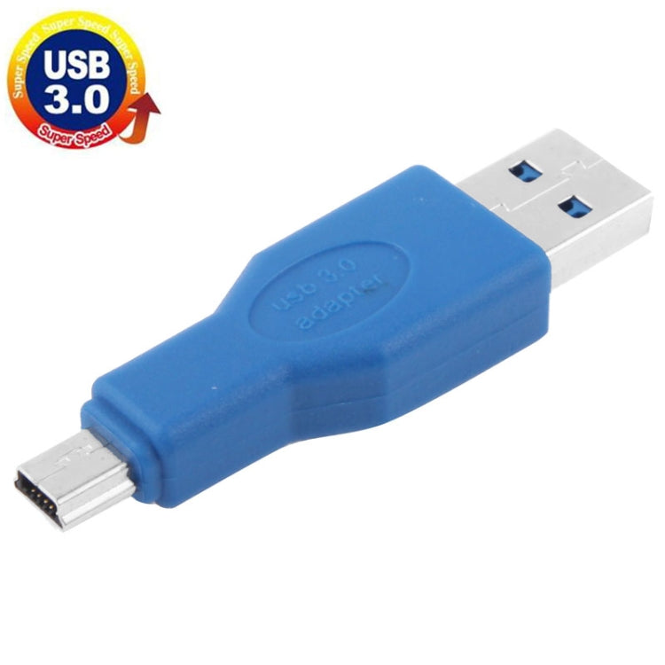 Super Speed USB 3.0 AM to Mini 5-Pin USB Adapter (Blue) - USB 3.0 by buy2fix | Online Shopping UK | buy2fix