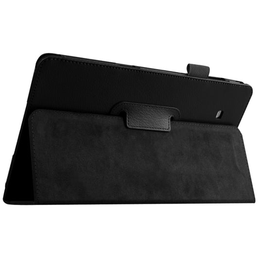 Litchi Texture Horizontal Flip Solid Color Leather Case with Holder for Galaxy Tab E 9.6 / T560 / T561(Black) - Other Galaxy Tab PC by buy2fix | Online Shopping UK | buy2fix