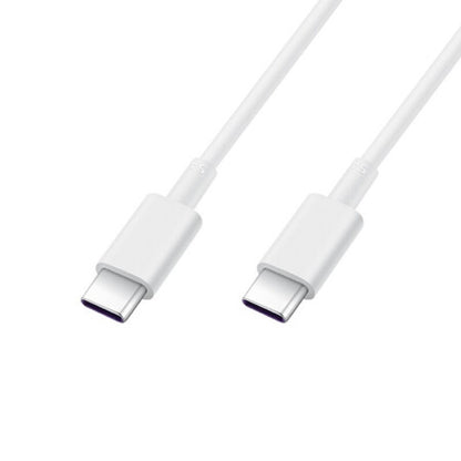 Original Huawei CP43 5A USB-C / Type-C to USB-C / Type-C Fast Charging Data Cable, Cable Length: 1m (White) - USB-C & Type-C Cable by Huawei | Online Shopping UK | buy2fix