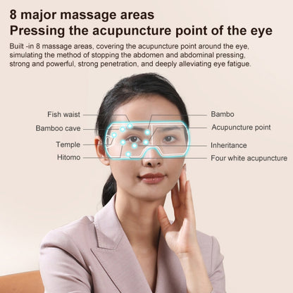 Smart Hot Compress Air Pressure Vibration Eye Massager Visual Massage Eye Care Device (Light Smoke) - Massage & Relaxation by buy2fix | Online Shopping UK | buy2fix