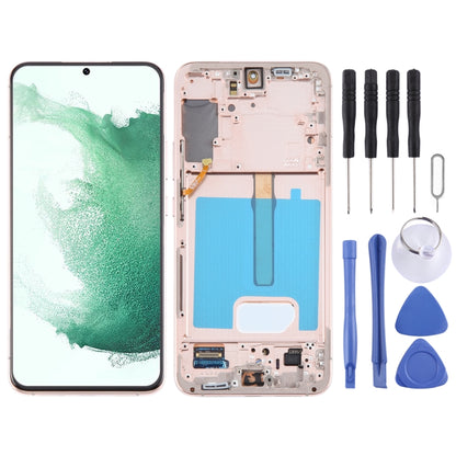 For Samsung Galaxy S22+ 5G SM-S906B Original LCD Screen Digitizer Full Assembly with Frame (Gold) - Galaxy S Series Parts by buy2fix | Online Shopping UK | buy2fix