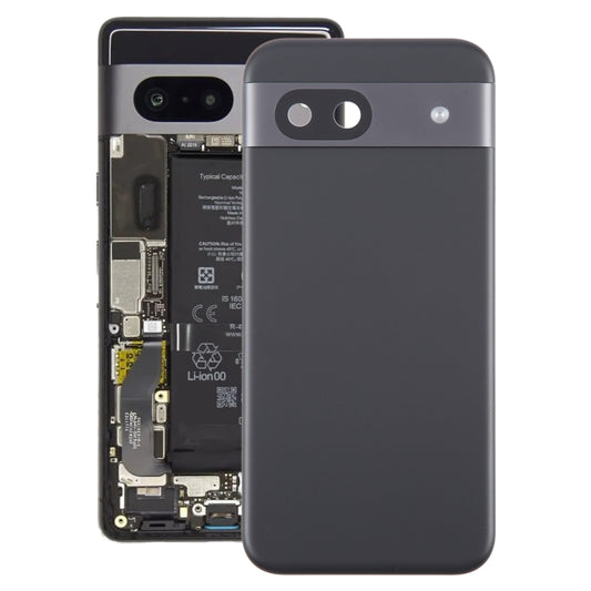 For Google Pixel 8a Original Battery Back Cover with Camera Lens Cover(Black) - Back Cover by buy2fix | Online Shopping UK | buy2fix