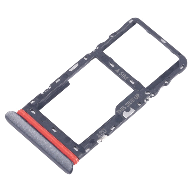 For TCL Tab 10 5G 9183G SIM Card Tray + Micro SD Card Tray (Black) - For TCL by buy2fix | Online Shopping UK | buy2fix