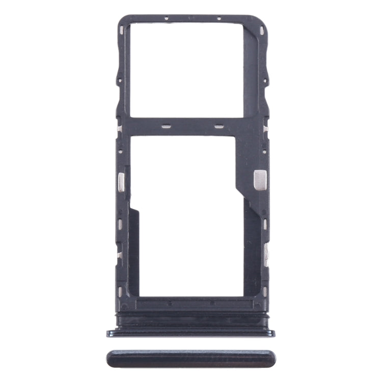 For TCL 20s Original SIM Card Tray + Micro SD Card Tray (Black) - For TCL by buy2fix | Online Shopping UK | buy2fix