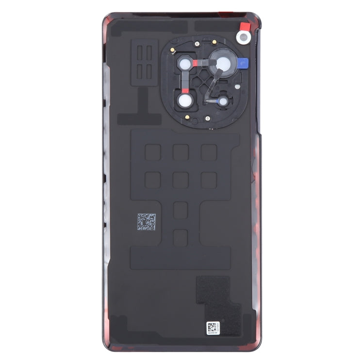 For OnePlus 12R CPH2609 CPH2585 Original Glass Battery Back Cover with Camera Lens(Black) - Back Cover by buy2fix | Online Shopping UK | buy2fix