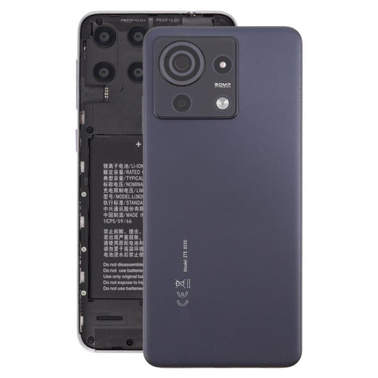 For ZTE Blade V50 Vita Battery Back Cover with Camera Lens Cover(Black) - For ZTE by buy2fix | Online Shopping UK | buy2fix