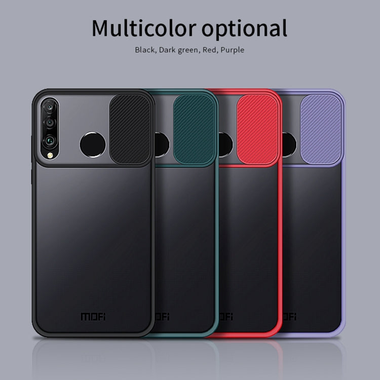 For Huawei P30 lite MOFI Xing Dun Series PC + TPU Anti-peep Waterproof And Anti-drop All-inclusive Protective Shell, Translucent Frosted(Red) - Huawei Cases by MOFI | Online Shopping UK | buy2fix