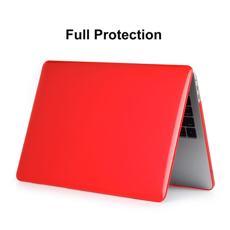 ENKAY Hat-Prince 3 in 1 For MacBook Pro 13 inch A2289 / A2251 (2020) Crystal Hard Shell Protective Case + US Version Ultra-thin TPU Keyboard Protector Cover + Anti-dust Plugs Set(Red) - MacBook Pro Cases by ENKAY | Online Shopping UK | buy2fix