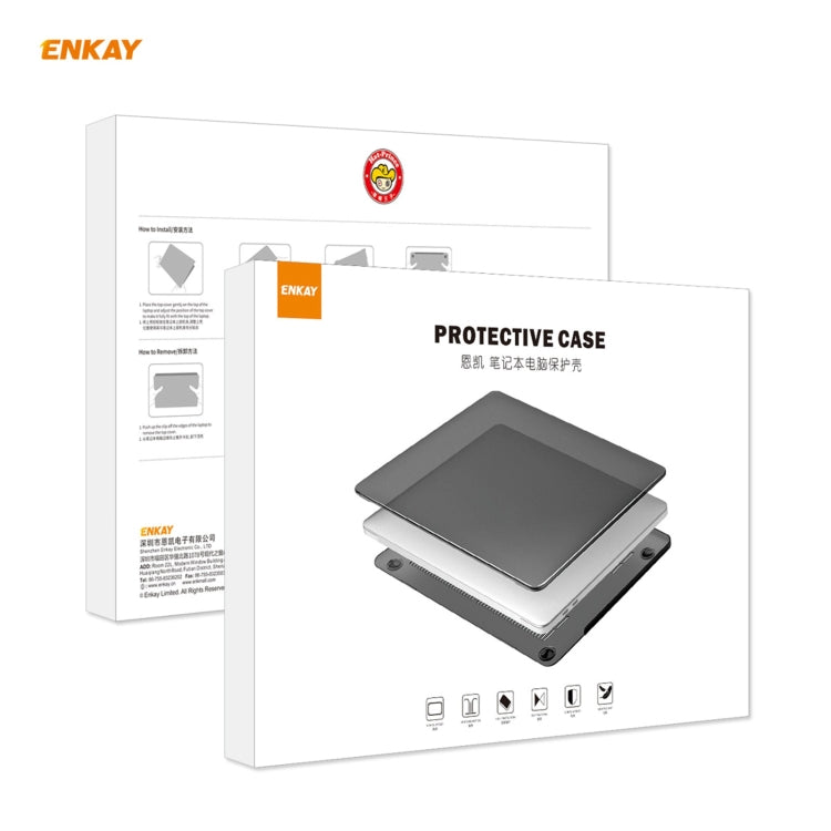 ENKAY 3 in 1 Matte Laptop Protective Case + US Version TPU Keyboard Film + Anti-dust Plugs Set for MacBook Pro 13.3 inch A1706 / A1989 / A2159 (with Touch Bar)(Orange) - MacBook Pro Cases by ENKAY | Online Shopping UK | buy2fix