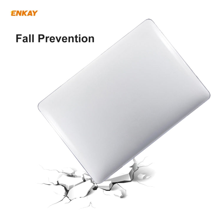 ENKAY 3 in 1 Crystal Laptop Protective Case + US Version TPU Keyboard Film + Anti-dust Plugs Set for MacBook Pro 15.4 inch A1707 & A1990 (with Touch Bar)(Orange) - MacBook Pro Cases by ENKAY | Online Shopping UK | buy2fix